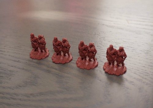 Catan: Dawn of Humankind | Las 4 miniaturas de marcadores de progreso rojos | Oficial - Imagen 1 de 6