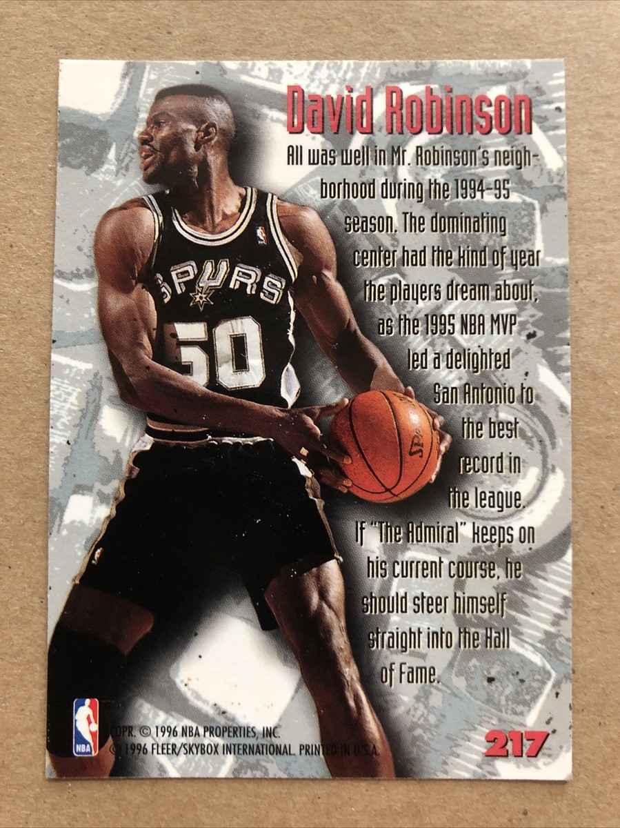 1995-96 Fleer Metal Nuts & Bolts #217 David Robinson