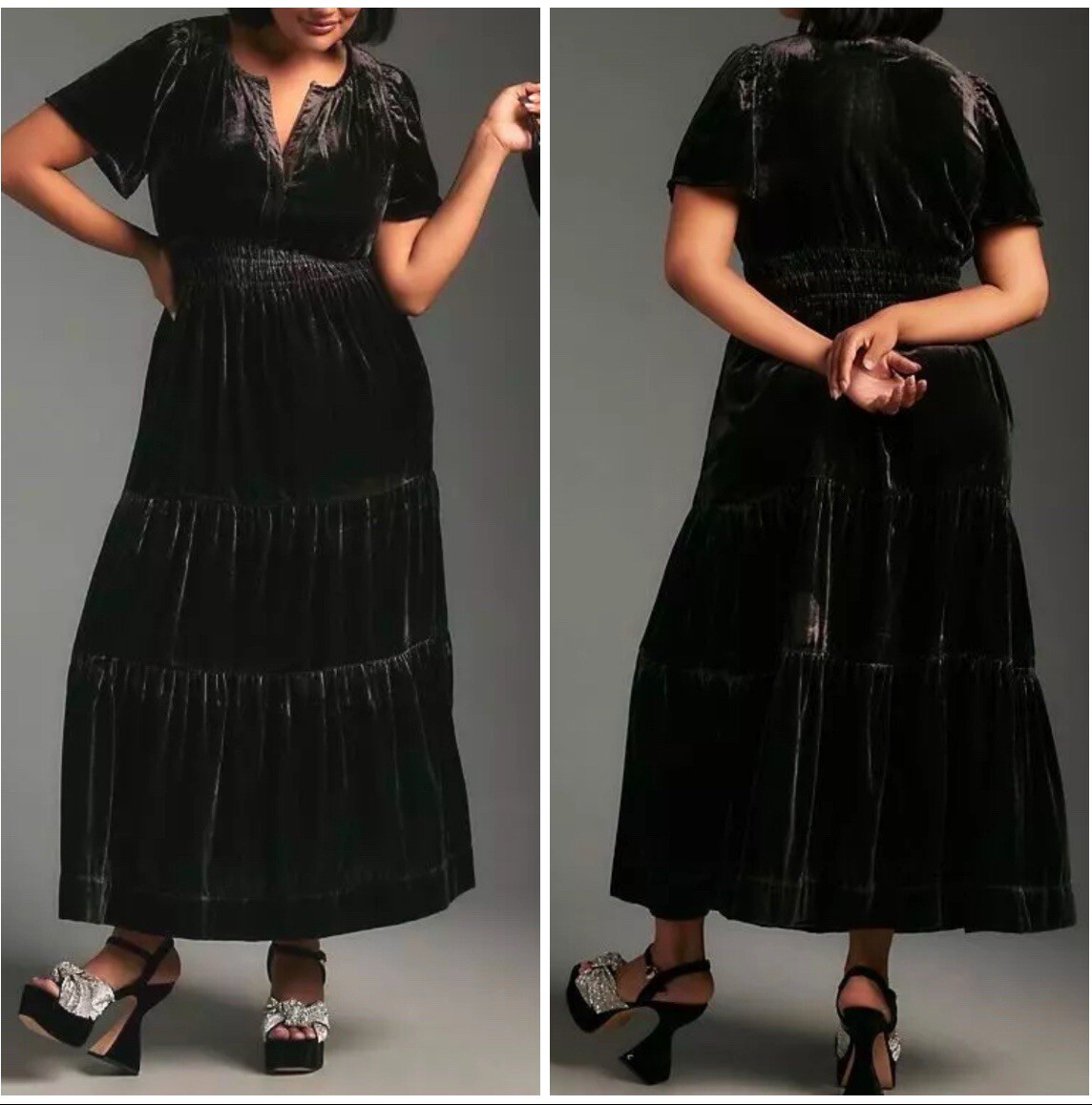 【SALE】Anthropologie ★ The Somerset Velvet Maxi Dress NWT Anthropologie The Somerset Maxi Dress Velvet Edition in