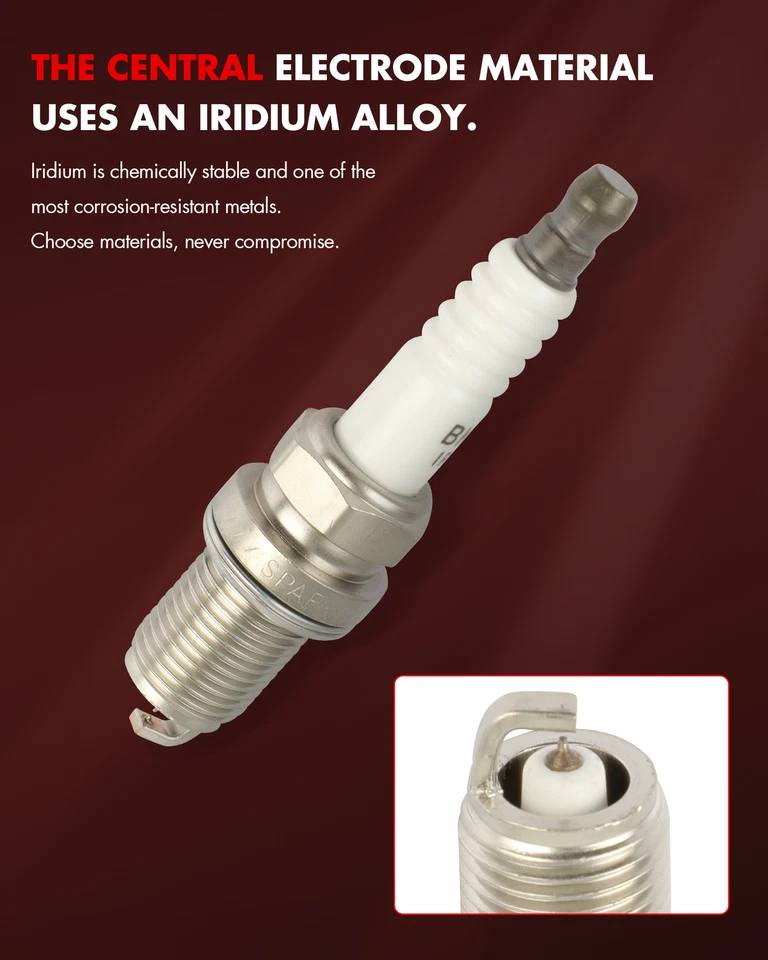 Pack 4 bujías de iridio para Honda VTX1800R 2002-2007 Foto 4 de 4