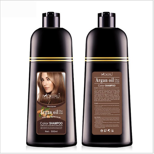 Mokeru Instant Hair Color Dye Shampoo Essence Coloring Natural Coconut/Argan Oil - Picture 13 of 16