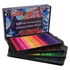 120 PCS Oil Based Classic Color Colored Pencils Drawing Set Artist Painting Gift