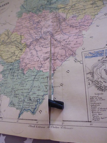 Carte géographique couleur 19°: LA CHARENTE avec le plan d'ANGOULEME - Picture 3 of 3