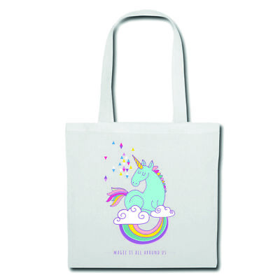 Tasche Beutel Baumwolltasche Einhorn Unicorn Fabelwesen Pferd Ziege Licorne Unic
