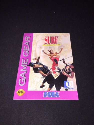 Surf Ninjas Game Gear Manual EBay