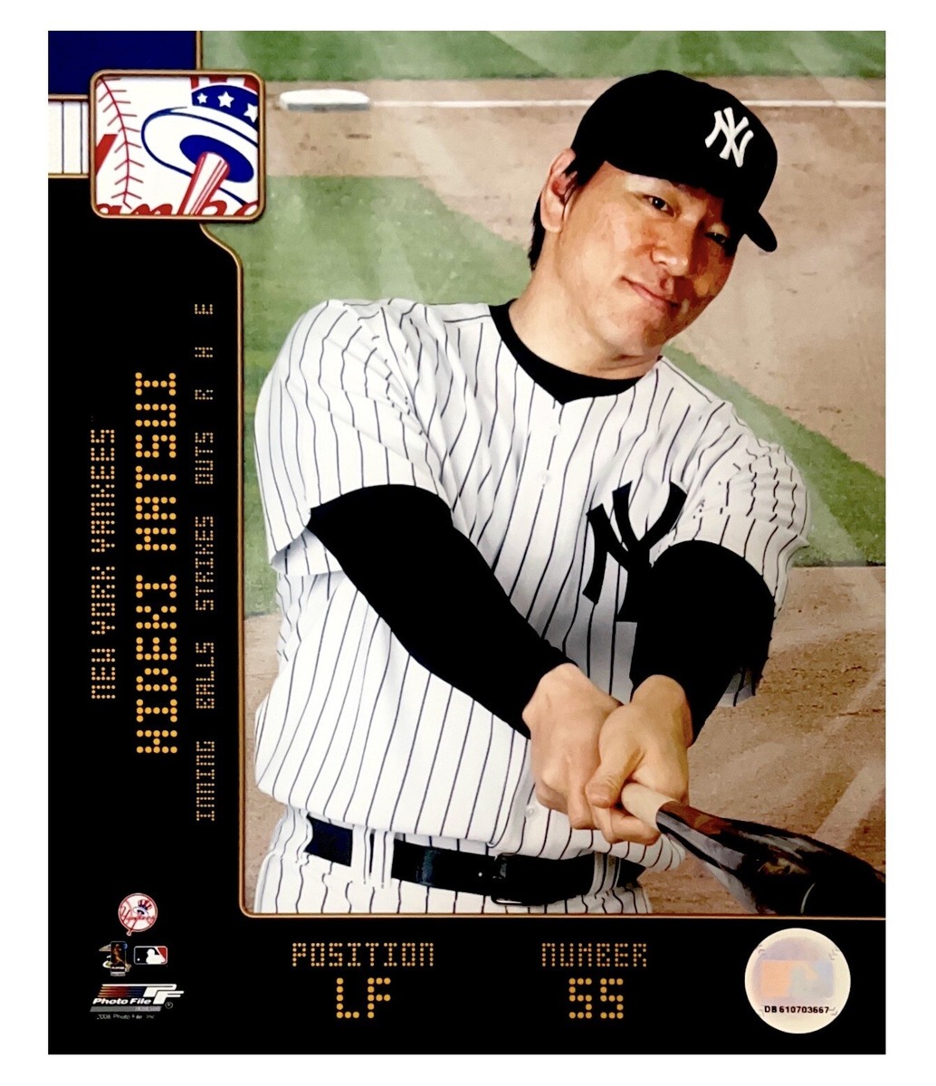 HIDEKI MATSUI NEW YORK YANKEES OFFICIAL LICENSED 8X10 BASEBALL