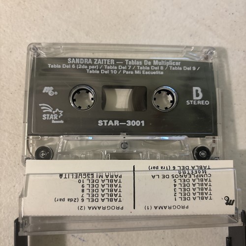 Tablas De Multiplicar Cantadas von Sandra Zaiter Kassette Band Spanisch Mathematik - Bild 3 von 4
