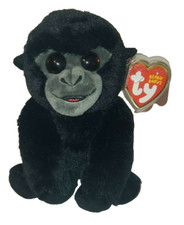 Ty Beanie Baby BO the Silverback Gorilla 6" NEW MWMTs Plush Stuffed Animal Toy
