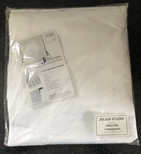 Photography Backdrop White Muslin Julius Studio Photo 6x9 NEW FactorySealed.