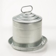 Little Giant 2 Gallon Galvanized Steel Poultry Chicken Water Fountain