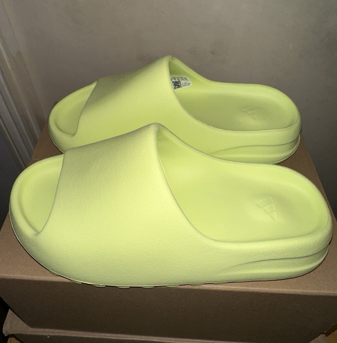yeezy slide adults glow green