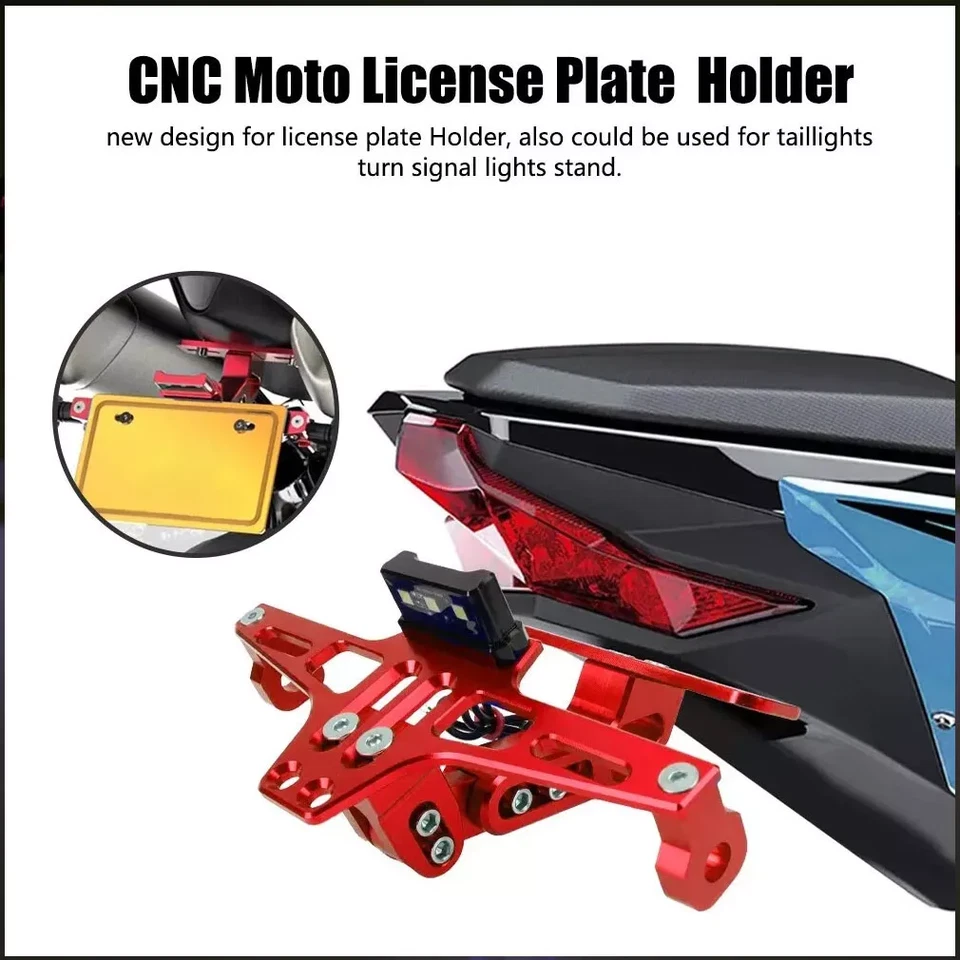 Red Fender Eliminator Tail Tidy Fit For Kawasaki Ninja ZX-14 R ZZR1400 2006-2018 - Image 4 of 4