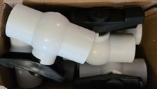 1 Inch PVC Threaded Ball Valve - Black Handle Box of 8
