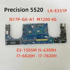 LA-E331P For Dell Precision 5520 Motherboard E3-1505M I5 I7 CPU M1200 4G 0X41RR