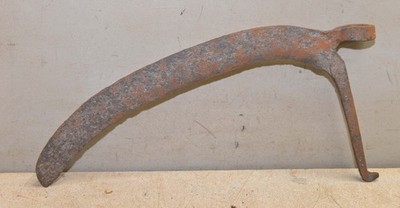 Antique blacksmith forge welded 1700's sickle scythe collectible primitive tool