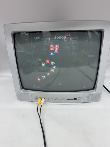 Haier HTN13R12S 13" CRT TV Television Set w/ Composite AV Inputs Retro Gaming