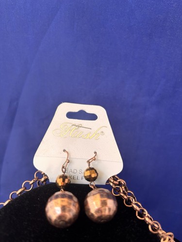 Copper Tone Necklace & Earrings Set Fashion Costume Jewelry . Wonder Woman - Picture 3 of 4