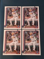 (4) Spencer Schwellenbach 2025 Topps Rookie Card #103 RC Atlanta Braves
