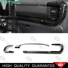 Para Ford F150 21-2026 Negro Brillante Consola Media Panel Tablero Tira Borde 3*