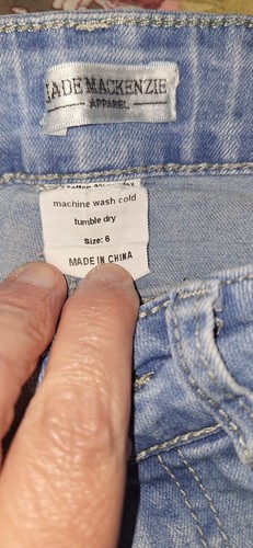 Jade Mckenzie little Girls Size 6 denim Jean modest Skirt - Picture 4 of 4