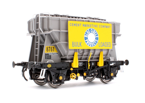 Ellis Clark Trains E3008A Presflo Wagon Plain Grey 8761 (TOPS mit Marketingboard) | Zustand: New