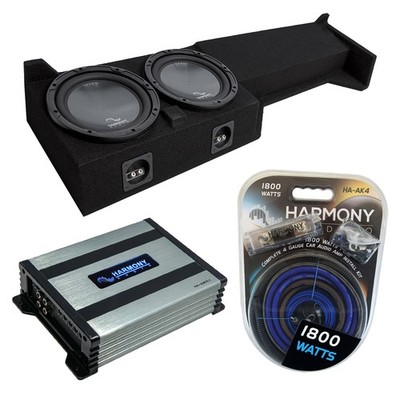Harmony HA-R104 10'' Sub Fits 05-19 Nissan Frontier Crew Cab w/ HA-A400.1 Amp