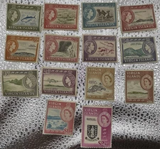 1964-68 BRITISH VIRGIN ISLANDS - Stanley Gibbons No. 178/192 Set of 15 Values - 