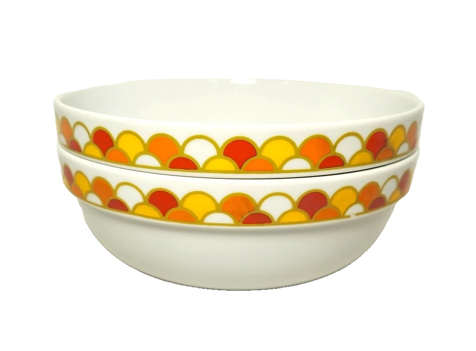 Juego de 2 cuencos para servir Georges Briard Carousel Boutique Fine China 8" Japón de colección Foto 2 de 4