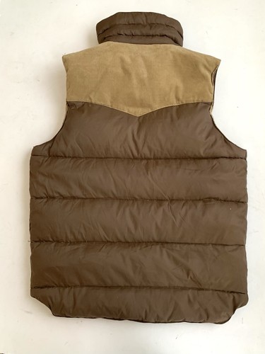 y2k HOLLISTER Rare reversible Men vest corduroy Down / rocky mountain style - Picture 2 of 8