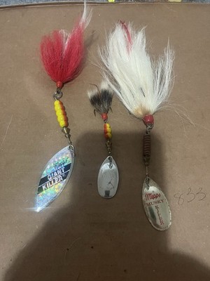 Lot Of 3 Vintage Mepps Musky Lures Bait