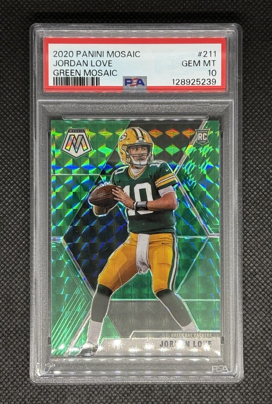 JORDAN LOVE *PSA 10* RC 2020 Mosaic GREEN #211