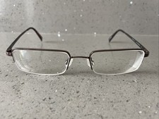 Marchon Flexon Autoflex 79 eyeglasses Frames ONLY 52-19-140 Dark Brown half rim