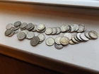 ROLL OF ROOSEVELT DIMES, 1946-64, MIXED P-D-S MINTS (50) CIRCULATED, 90% SILVER