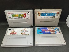 Lot de 4 jeux Super Famicom (JP) / Games x 4 SFC SNES Super Nintendo (lot #45)
