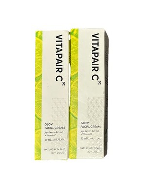 Nature Republic Vitapair C Glow Facial Cream 50ml Moisturizer 2 pack