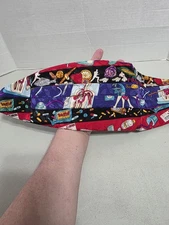 Nicole Miller Silk Cumberbund Medical Science Nurse Doctor Anatomy Microscope