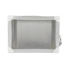 Borsa a tracolla originale LOUIS VUITTON morbida bauletto bianco/PVC/pelle tr...