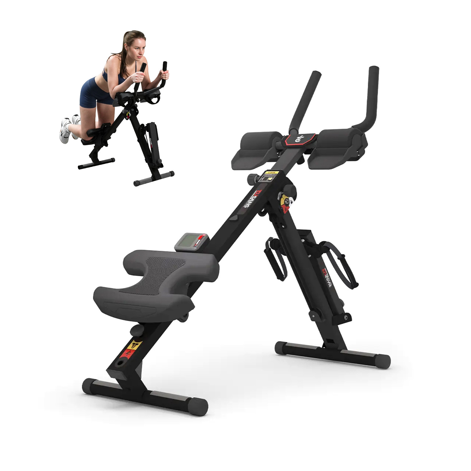 Máquina Ab 3 en 1 Ajustable | Entrenamiento Cuerpo Completo para Casa