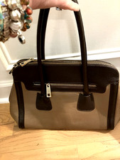 Borse In Pelle Leather Handbag Italy Condition Excellent Tan  Dark Brown