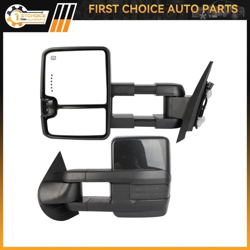 Carbon Fiber Mirrors For 2007-2014 Chevrolet GMC Pickup Truck Mirrors -Wholesale