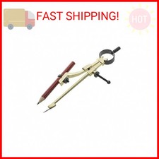 General Tools 842 Precision Pencil Compass, includes pencil , Yellow, 1 Count P