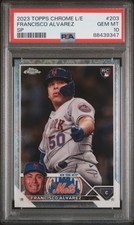 2023 Topps Chrome Logofractor Edition #203 Francisco Álvarez SP RC PSA 10