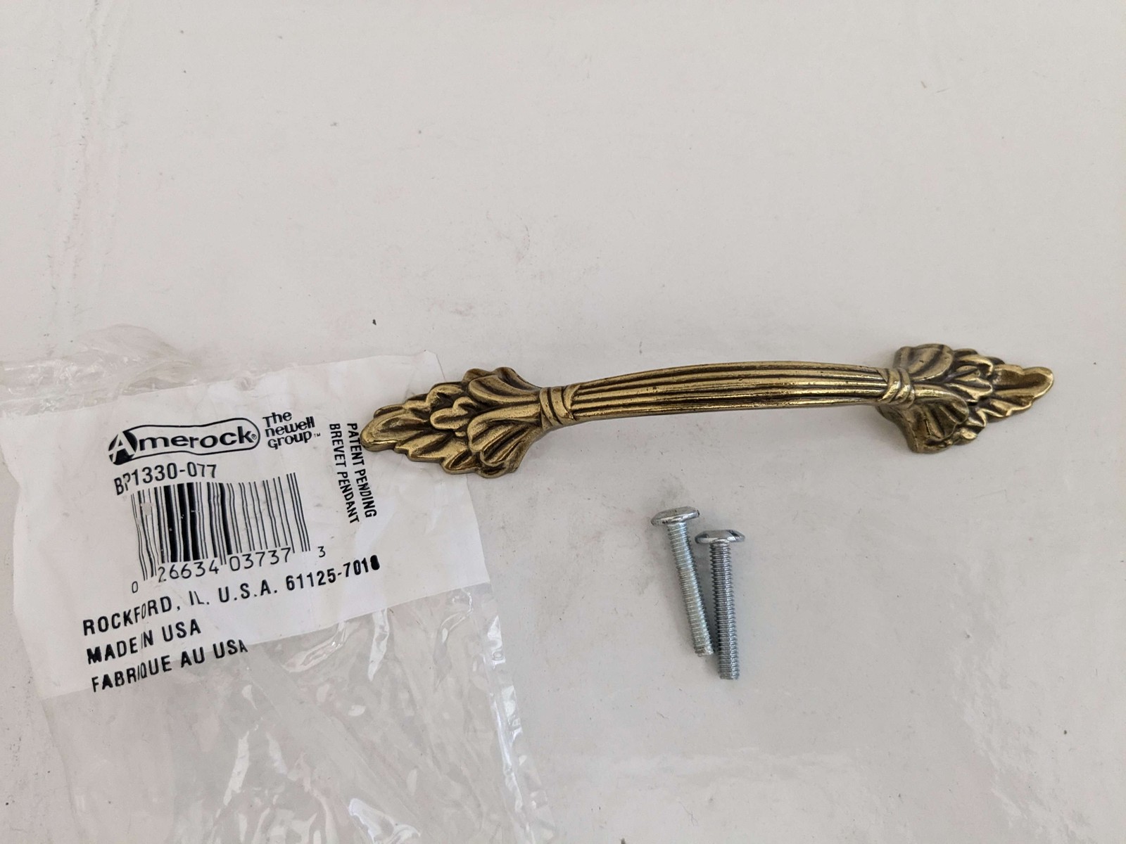 Vintage Amerock Burnished Brass 3" CTC Cabinet Handle Pull BP1330O77