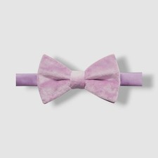 Ryan Seacrest Distinction Men's Purple Faux Suede Solid Pre-Tied Bow Tie