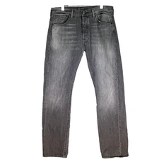 Levi’s 501 Men’s Jeans 33x32 Gray Denim Button Fly Original Fit Straight Leg