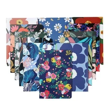 12 Pack Flower Design Line Notebook Journals Bulk for Traveler, Student, Offi...