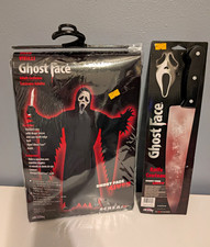 Fun World Scream 6 Ghostface Aged Deluxe Metallic Fabric Costume