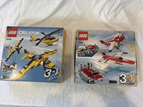 Two: LEGO Creator Planes 7292 & Propeller Power 6745 Yellow - Makes Helicopter