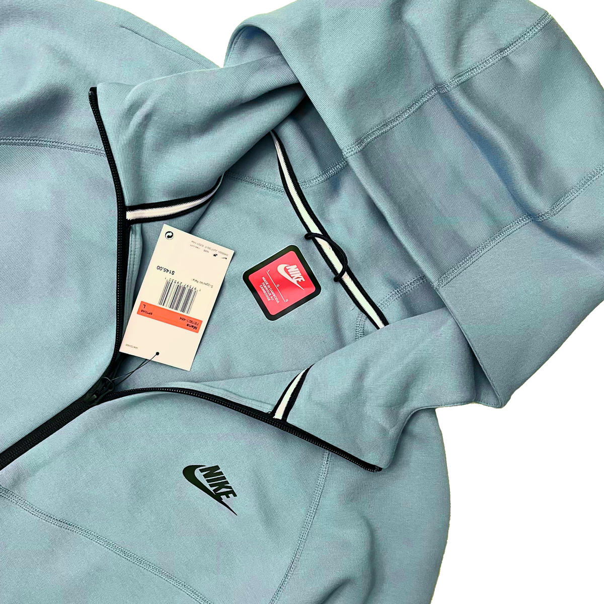Nike Tech Fleece Windrunner Zip Jacket FB7921-464 Denim Turquoise