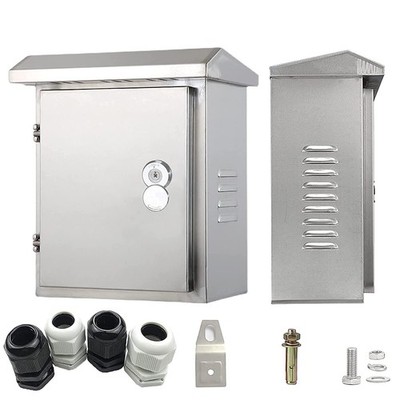 304 Outdoor Stainless Steel Electrical Box Enclosure, IP67 Waterproof Junctio...